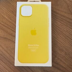 Apple iPhone 14 Plus Case - Bright Yellow Silicone